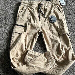Tony Hawk Tan Cargo Pants with Black Details